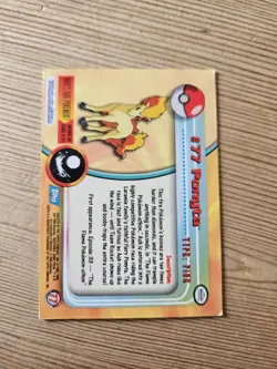 Topps Ponyta 77 Series 1 Blue Logo Pokemon - Image 2