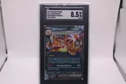 Charizard ex 2025 Pokemon Promo SGC 8.5 #196 Tera Crystal Holo Rare - Image 1