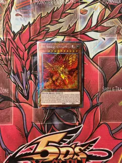 YUGIOH RA03 1ST ED PLATINUM SECRET RARE WINGED DRAGON OF RA NM - Image 1