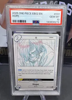 2025 One Piece Hope EB02-031 Extra Booster: Anime 25th Collection Foil PSA 10 - Image 1