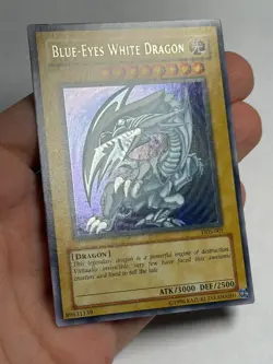 Yugioh Blue-Eyes White Dragon DDS-001 Secret Rare Promo LP - Image 4