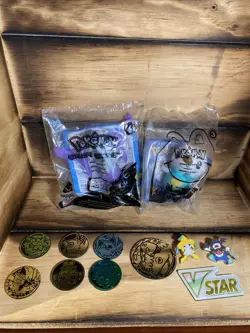 Pokemon TCG Card & Accessories Lot- Code Cards Stickers Tins Toys Sleeves Coins - Image 5
