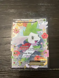 Pokemon Card Shaymin EX RC21/RC25 Full Art Legendary Treasures BW Holo EX 2013 - Image 3