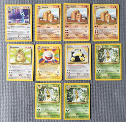 VINTAGE Pokemon 10 Card Lot - Base Set /Base Set 2 Non Holo Rare Pokemon - LP/MP - Image 1