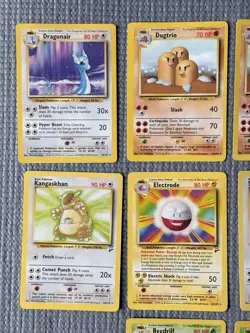 VINTAGE Pokemon 10 Card Lot - Base Set /Base Set 2 Non Holo Rare Pokemon - LP/MP - Image 2