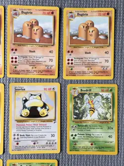 VINTAGE Pokemon 10 Card Lot - Base Set /Base Set 2 Non Holo Rare Pokemon - LP/MP - Image 3