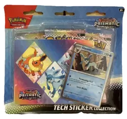 Pokemon TCG Prismatic Evolutions Tech Sticker Collection (Glaceon) New & Sealed - Image 1