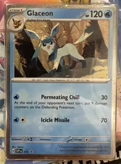 Pokemon TCG Prismatic Evolutions Tech Sticker Collection (Glaceon) New & Sealed - Image 2