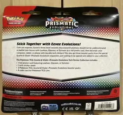 Pokemon TCG Prismatic Evolutions Tech Sticker Collection (Glaceon) New & Sealed - Image 3