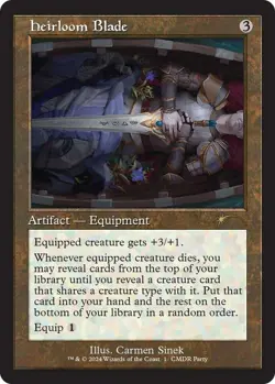 MTG Heirloom Blade - Foil (Retro Frame) - WPN & Gateway Promos, Unique & Misc. P - Image 1