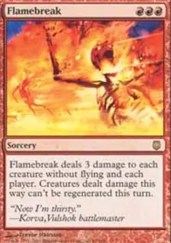 MTG Flamebreak, Darksteel, Heavily Played, English - Image 1