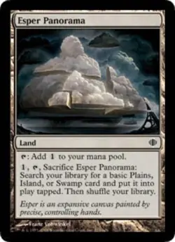 MTG Esper Panorama - Foil, Shards of Alara, Heavily Played, English - Image 1