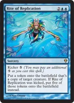 MTG Rite of Replication, Zendikar, Heavily Played, English - Image 1