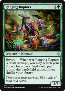 MTG Ranging Raptors, Ixalan, Moderately Played, English - Image 1