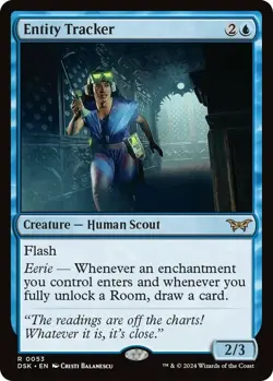 MTG Entity Tracker (0053) - Foil, Duskmourn: House of Horror, Lightly Played, En - Image 1