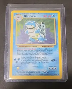 Pokemon TCG Blastoise Holo Base Set - Image 1