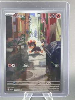 Litleo - 139/132 Pokemon ME01: Mega Evolution Holo Illustration Rare NM - Image 1
