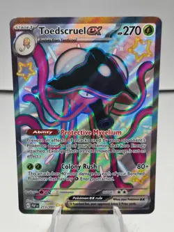 Pokemon TCG Paldean Fates Toedscruel ex 213/091 Shiny Ultra Rare - Image 1