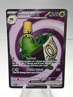Sinistcha ex 189/167 Pokemon Twilight Masquerade Full Art Holo Ultra Rare - #4 - Image 1