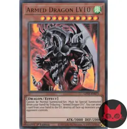 Yugioh Armed Dragon LV10 GFTP-EN075 Ultra Rare 1st Edition NM - Image 1