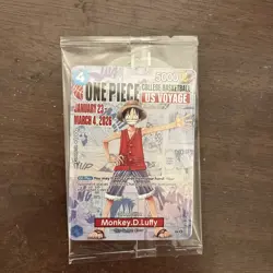 Bandai Namco One Piece CCG Monkey.D.Luffy US Voyage Promo Holo Card (UNOPENED) - Image 1