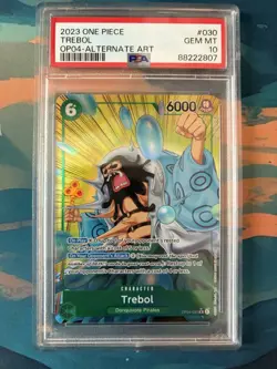 2023 Trebol Alt Art OP04-030 Kingdoms Of Intrigue One Piece English PSA 10 - Image 1