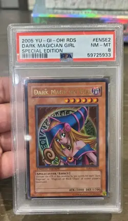 Yugioh Dark Magician Girl RDS-ENSE2 PSA 8 NM Ultra Rare 2005 Promo - Image 1