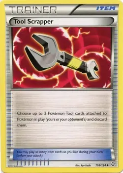 Tool Scrapper 116/124 Pokemon Dragons Exalted Uncommon Trainer Card NM - Image 1