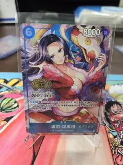 OPTCG Chinese Simplified 2nd Anniversary Boa Hancock Set With Cards. (NEAR MINT) - Image 1