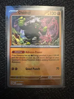 Pokemon Okidogi Master Ball 057/131 Prismatic Evolutions Rare Holo Card - Image 1