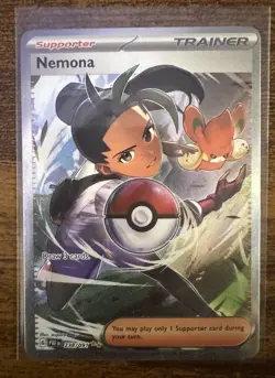 Nemona 238/091 Sv: Paldean Fates SIR -Holo Pokemon Card Near Mint Condition - Image 1