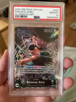 Roronoa Zoro (020) (Alternate Art) OP12-020 Legacy of the Master Foil - Image 1