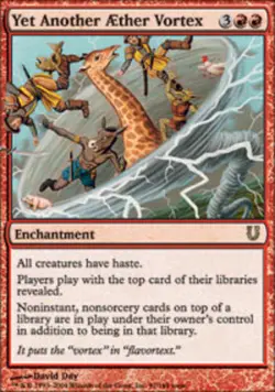MTG Yet Another Aether Vortex, Unhinged, Heavily Played, English - Image 1