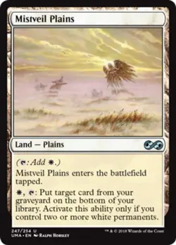 MTG Mistveil Plains, Ultimate Masters, Lightly Played, English - Image 1