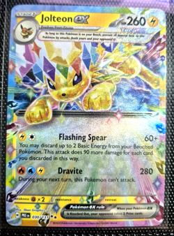 COMPLETE Eeveelution English EX + Stickers 9 Card Set NM Prismatic Evolutions! - Image 5