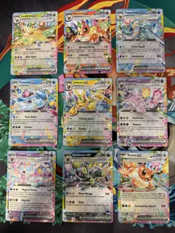COMPLETE Eeveelution English EX 9 Card Set NM - Prismatic Evolutions - Image 1