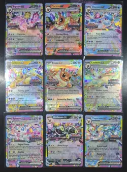STAMPED COMPLETE Prismatic Evolutions Eeveelutions EX Promo Cards Set! All NM - Image 1