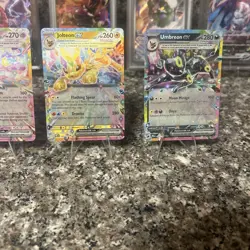 9 Card Eeveelution EX Complete Set NM Prismatic Evolutions Umbreon Eevee English - Image 5