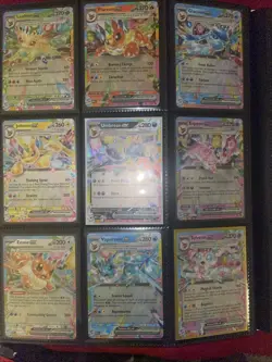 9 Card Eeveelution EX Complete Set NM Prismatic Evolutions Umbreon Eevee English - Image 1