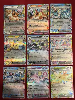 9 Card Eeveelution EX Complete Set NM Prismatic Evolutions Umbreon Eevee English - Image 5