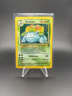 Pokemon Venusaur Base Set 2 Holo Rare 18/130 100 HP Solarbeam Card - Image 1