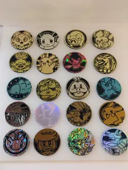 Official Pokemon TCG Jumbo Coins Lot Of 20 NO DUPLICATES - Image 1