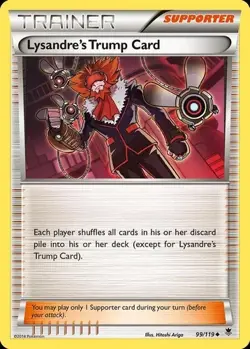 Pokemon Lysandre's Trump Card 99/119 Phantom Forces Non Holo Uncommon NM - Image 1