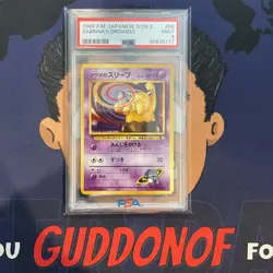 PSA 9 MINT 1999 Pokemon Japanese Gym 2 SABRINA'S DROWZEE #96 Vintage HTF - Image 1