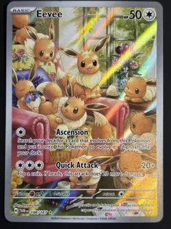 Pokemon TCG Eevee 188/167 Illustration Rare Twilight Masquerade NM - Image 1