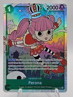 Perona OP12-034 SR Legacy of the Master Foil One Piece TCG NM - Image 1
