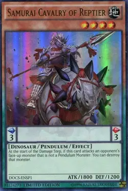 Samurai Cavalry of Reptier - DOCS-ENSP1 - Ultra Rare - Limited Edition x1 Lightl - Image 1