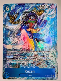 Kuzan (Alternate Art Rare*) (OP12-043) - Legacy of the Master (OP12) - Image 1