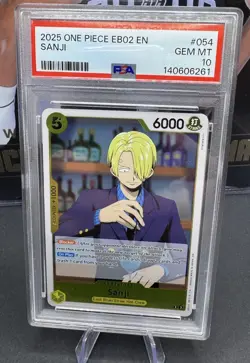 2025 One Piece Sanji EB02-054 Extra Booster: Anime 25th Collection Foil PSA 10 - Image 1