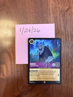 Disney Lorcana Hades Looking for a Deal 56/204 Whispers in the Well Legendary - Image 1